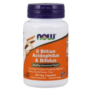 8 Billion Acidophilus & Bifidus NOW Foods 60 vcaps