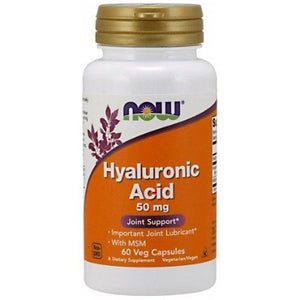 Hyaluronic Acid with MSM NOW Foods 50mg - 60 vcaps