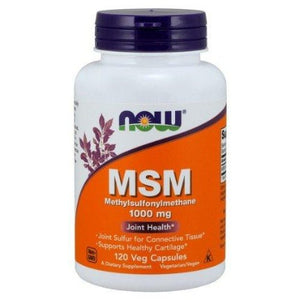 MSM Methylsulphonylmethane NOW Foods 1000mg - 120 vcaps