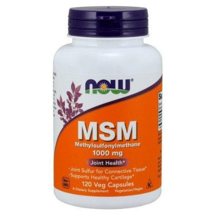 MSM Methylsulphonylmethane NOW Foods 1000mg - 120 vcaps