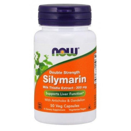 Silymarin with Artichoke & Dandelion NOW Foods 300mg - 50 vcaps