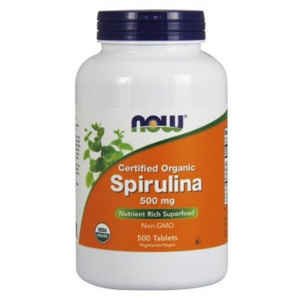 Spirulina Organic NOW Foods 500mg - 100 tablets