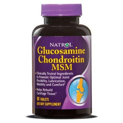 Glucosamine Chondroitin MSM Natrol 90 tablets