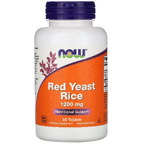 Red Yeast Rice Concentrated 10:1 Extract NOW Foods 60 tablets