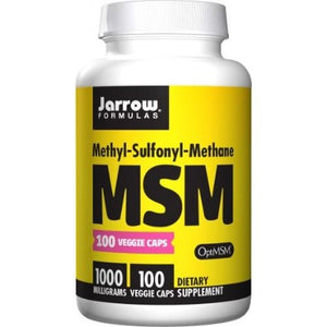MSM (Methyl-Sulfonyl-Methane Sulfur) Jarrow Formulas 1000mg - 100 vcaps