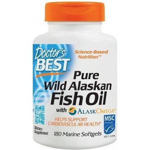 Pure Wild Alaskan Fish Oil with AlaskOmega Doctor's Best 180 softgels