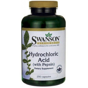 Hydrochloric Acid (with Pepsin) Swanson 250 caps