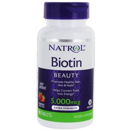Biotin Fast Dissolve Natrol 5000mcg - 90 tablets