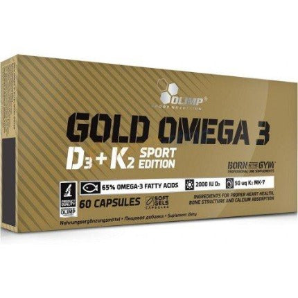 Gold Omega 3 D3 + K2 Sport Edition Olimp Nutrition 60 caps