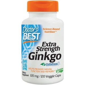 Extra Strength Ginkgo Doctor's Best 120mg - 120 vcaps