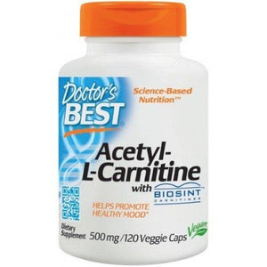 Acetyl L-Carnitine with Biosint Carnitines Doctor's Best 500mg - 120 vcaps