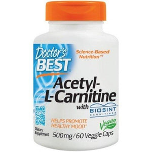 Acetyl L-Carnitine with Biosint Carnitines Doctor's Best 500mg - 60 vcaps