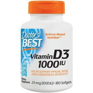 Vitamin D3 Doctor's Best 1000 IU - 180 softgels