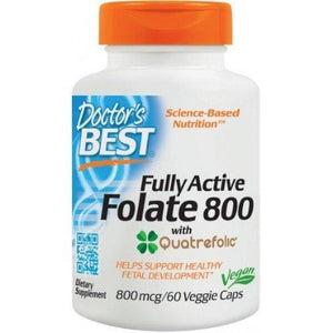 Fully Active Folate 800 with Quatrefolic Doctor's Best 60 vcaps