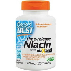 Time-release Niacin with niaXtend Doctor's Best 120 tablets