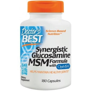Synergistic Glucosamine MSM Formula with OptiMSM Doctor's Best 180 caps