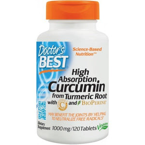 Doctor's Best, High Absorption Curcumin 1000mg - 120 tablets