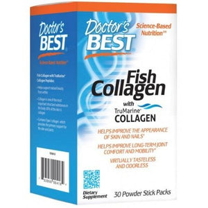 Fish Collagen with TruMarine Collagen Doctor's Best 30 stick packs