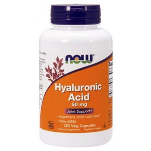 Hyaluronic Acid with MSM NOW Foods 50mg - 120 vcaps