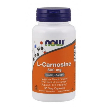 L-Carnosine NOW Foods 500mg - 50 vcaps