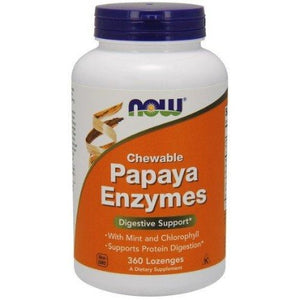 Papaya Enzyme NOW Foods Chewable - 360 lozenges