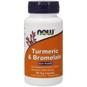 Turmeric & Bromelain NOW Foods Joint Health 90 vcaps