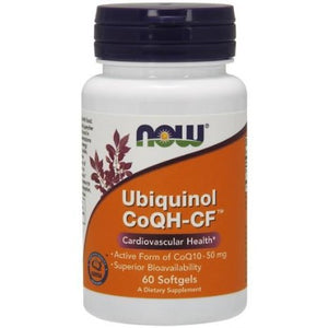 Ubiquinol CoQH-CF NOW Foods Cardiovascular Health 60 softgels