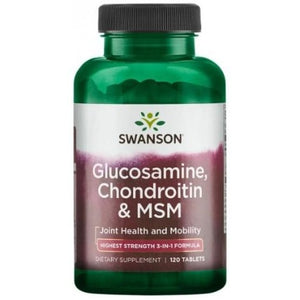 Glucosamine, Chondroitin & MSM Swanson 120 tablets
