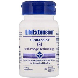 Florassist GI with Phage Technology Life Extension 30 liquid vcaps
