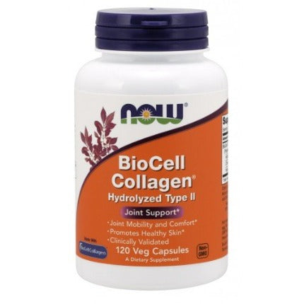 BioCell Collagen Hydrolyzed Type II NOW Foods 120 vcaps