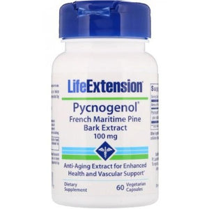 Pycnogenol French Maritime Pine Bark Extract Life Extension 60 vcaps