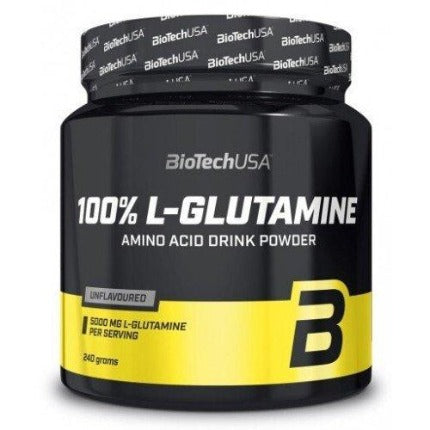 100% L-Glutamine BioTechUSA Unflavoured - 240 grams