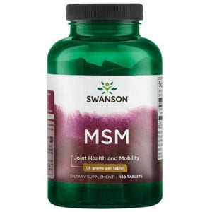 MSM Methylsulfonylmethane Swanson 1500mg - 120 tablets