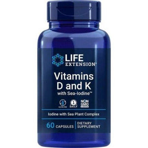 Vitamins D and K with Sea-Iodine Life Extension 60 caps