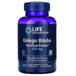 Ginkgo Biloba, Certified Extract Life Extension 365 vcaps