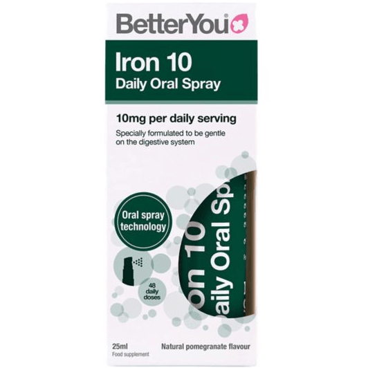 Iron 10 Daily Oral Spray (10mg) BetterYou 25 ml