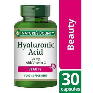 Nature's Bounty Hyaluronic Acid 20 mg with Vitamin C Capsules 30