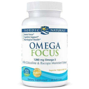 Omega Focus with Citicoline & Bacopa Monnieri Extract Nordic Naturals 60 softgels