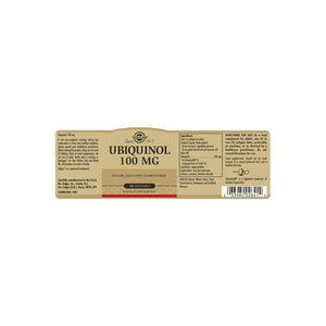 Solgar® Ubiquinol 100 mg Softgels - Pack of 50