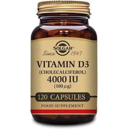 Solgar Vitamin D3 4000 IU (100ug) 120 Capsules