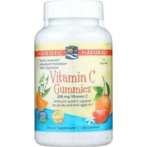 Vitamin C Gummies Nordic Naturals 250mg Tangerine -120 gummies