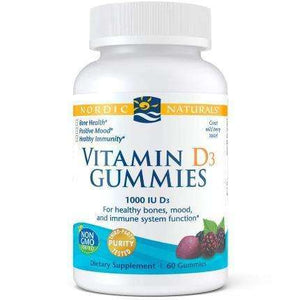 Vitamin D3 Gummies Nordic Naturals 1000 IU Wild Berry -60 gummies